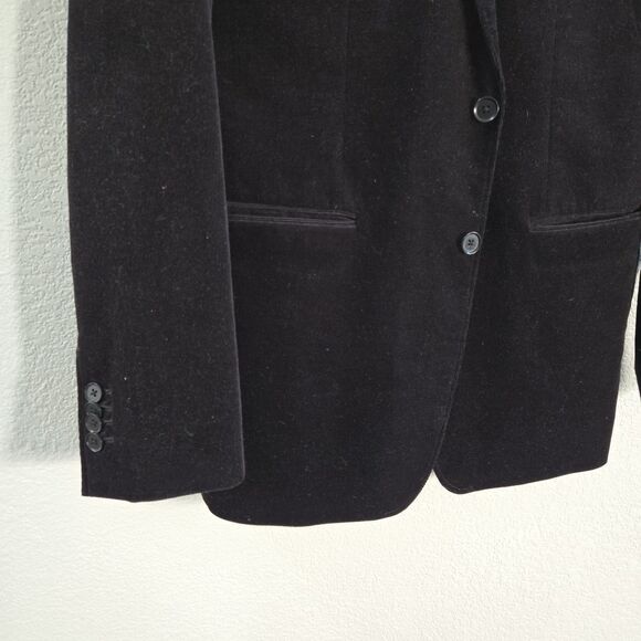 Banana Republic Black Corduroy Blazer Jacket Size 42R New - Picture 2 of 7